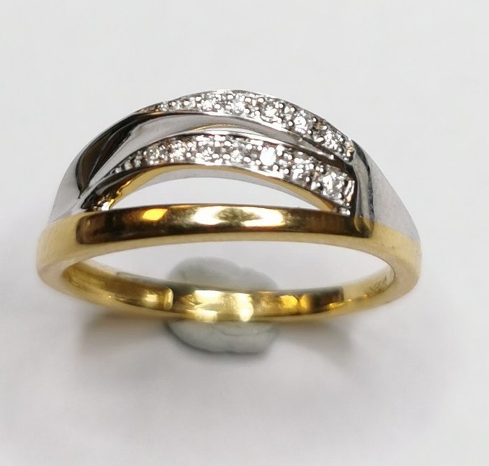Image 3 of NO RESERVE - 18 kt. Gold - Ring - Diamonds