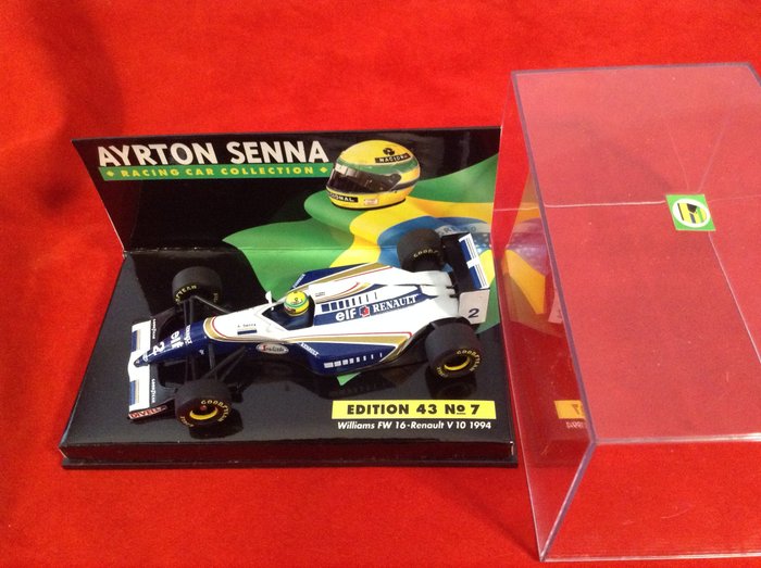 Image 2 of MiniChamps - 1:43 - Ayrton Senna Collection N°7 - Williams Renault FW16 F.1 1994 #2 Ayrton Senna