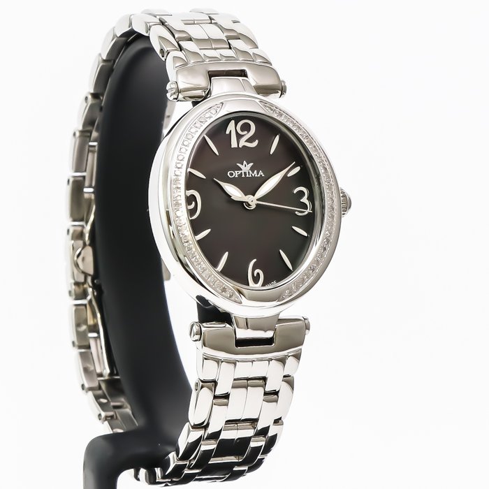Image 3 of Optima - Swiss Diamond Watch - OSL395-SS-D-8 - "NO RESERVE PRICE" - Women - 2011-present