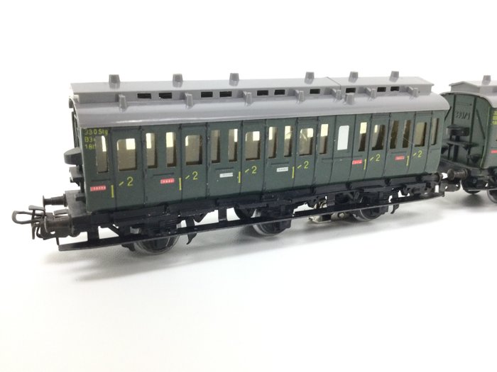 Image 2 of Märklin H0 - 4004/4005 - Passenger carriage - 6 compartment carriages, all with lighting - DB