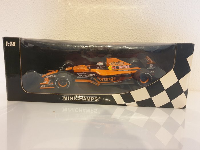Preview of the first image of MiniChamps - 1:18 - Orange Arrows Asiatech showcar 2001 - Jos Verstappen limited edition.