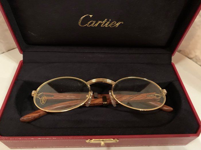 Cartier Giverny Black Composite & Platinum Finish Sunglasses *VINTAGE* |  cali-jewelers