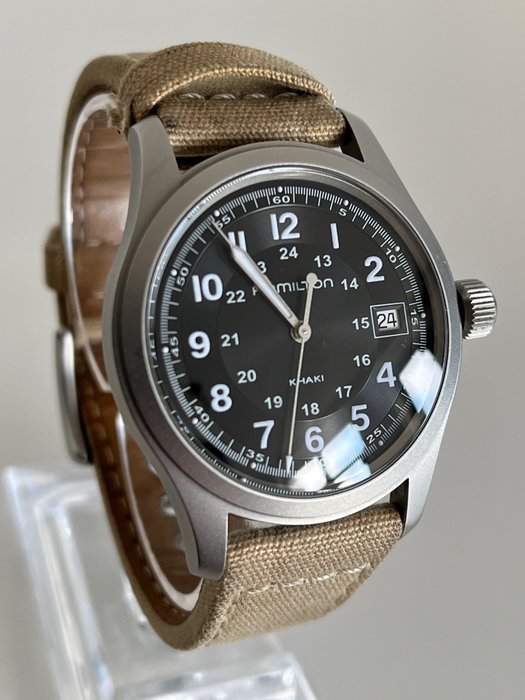 Preview of the first image of Hamilton - Khaki Field Mechanic - H684410 - Men - 2011-present.