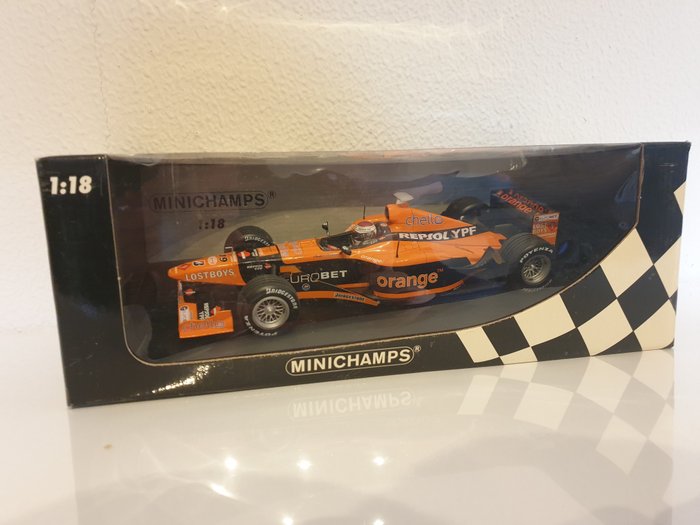 Preview of the first image of MiniChamps - 1:18 - Orange Arrows showcar 2000 - Jos Verstappen limited edition.