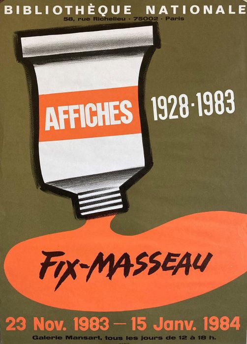Pierre Fix-Masseau - "Affiches 1928-1983" - 1984