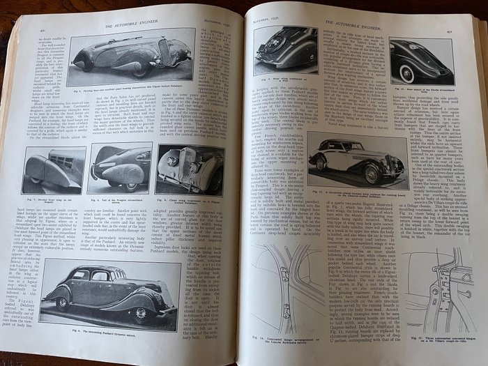 Image 3 of Books - The Automobile Engineer 1936 - AC, Alfa Romeo, Austin, Bentley, BMW, Citroën, Daimler, Ford