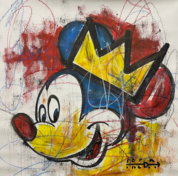 Preview of the first image of Freda People (1988-1990) - Mickey Mouse And Basquiat.