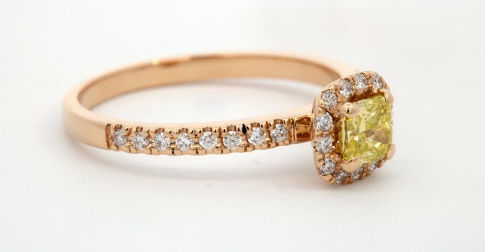 Image 3 of 18 kt. Yellow gold - Ring - 0.40 ct Diamond - Diamonds