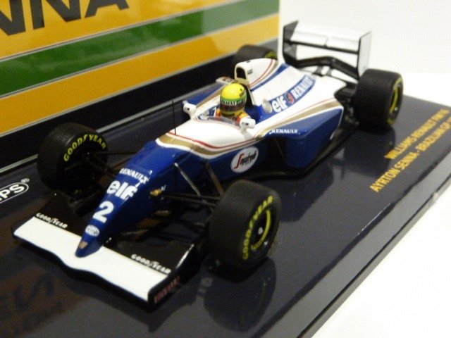 Preview of the first image of MiniChamps - 1:43 - Williams Renault FW16 F1 1994 Ayrton Senna GP Brazilie - Part number 547940102.