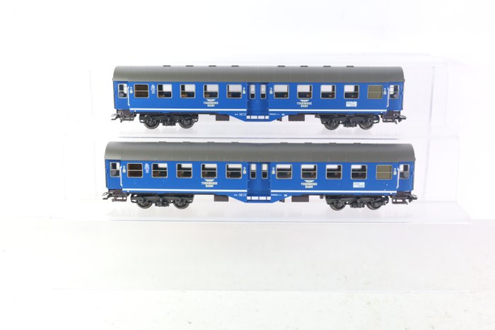 Preview of the first image of Märklin H0 - 42891 - Passenger carriage set - 2-part set of carriages - Tegernsee-Bahn.