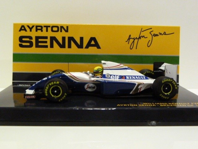 Image 3 of MiniChamps - 1:43 - Williams Renault FW16 F1 1994 Ayrton Senna GP Brazilie - Part number 547940102