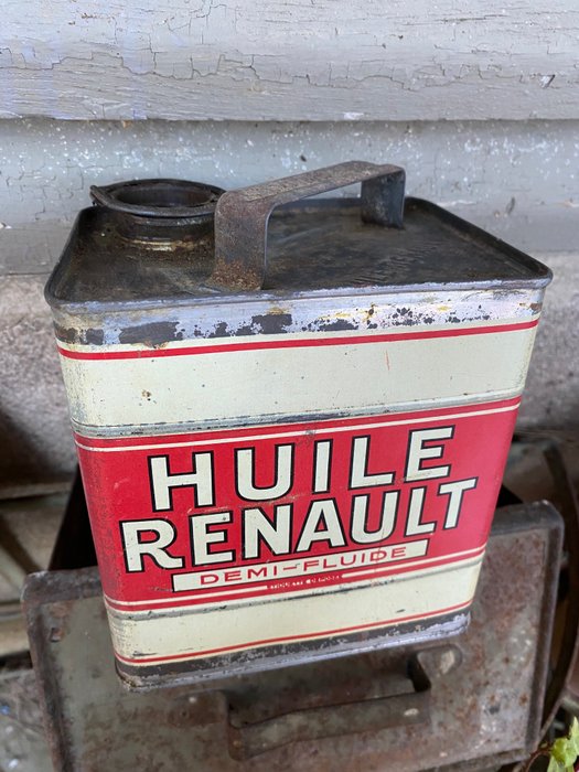 Preview of the first image of Oil can - huiles automobiles Renault - Renault - 1930-1940.