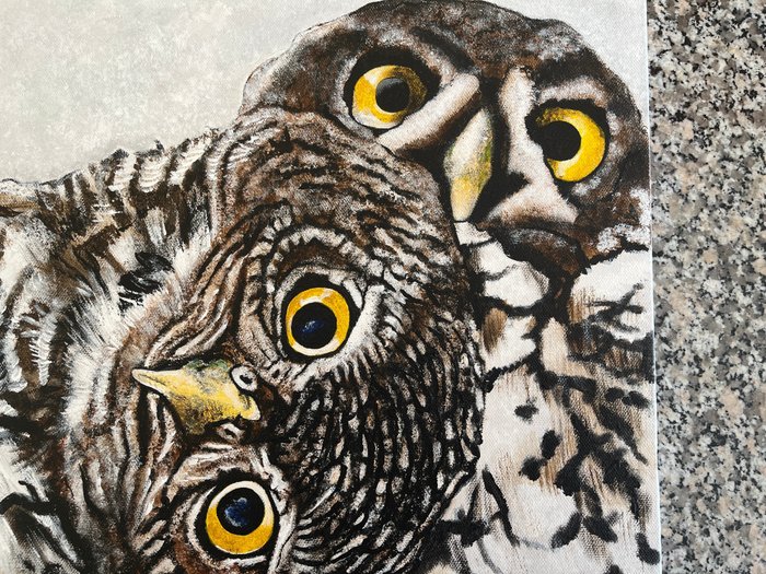 Image 3 of Miranda Assink (1970) - Owl Chicks
