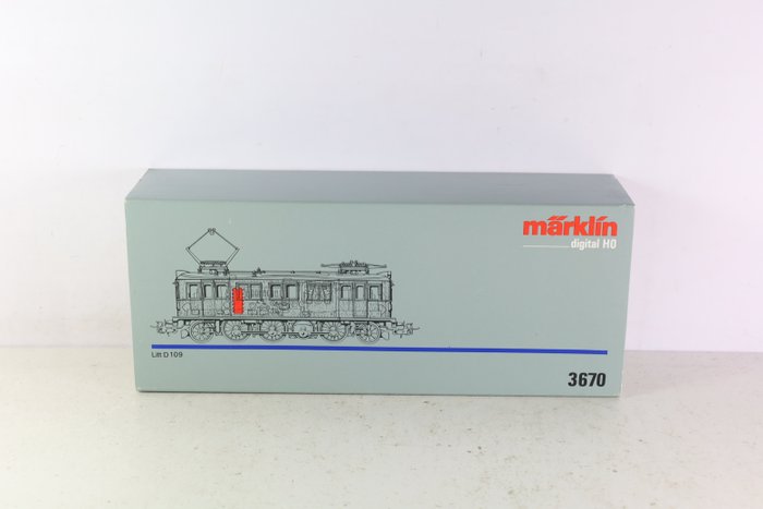 Image 2 of Märklin H0 - 3670 - Electric locomotive - Litt D109 in wood look - SJ
