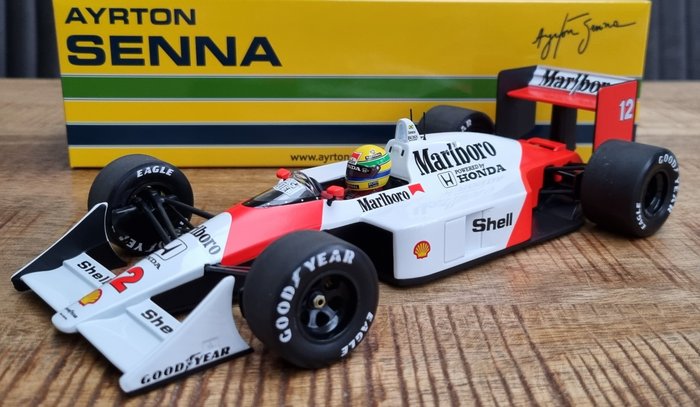 Preview of the first image of MiniChamps - 1:18 - McLaren F1 Team - McLaren Honda MP4/4 #12 Ayrton Senna - F1 World Champion 1988.