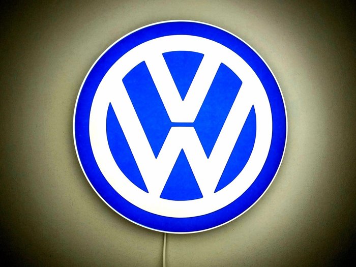 Preview of the first image of Sign - Volkswagen Illuminated lightbox dimmable warm/cold light - Volkswagen - After 2000.