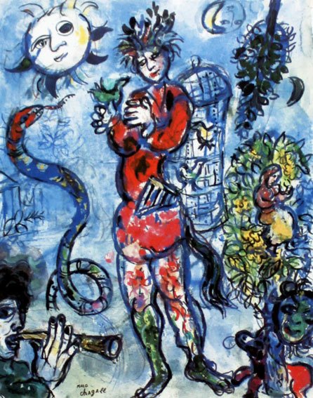 Preview of the first image of Marc Chagall (after) - AUTOUR DE LA FLUTE.