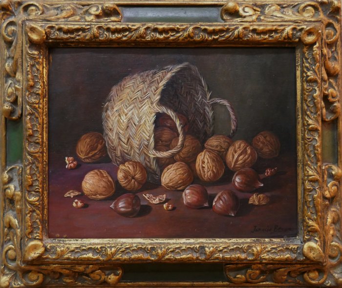 Image 3 of European School (XX) - Walnuts and Chestnuts Still life