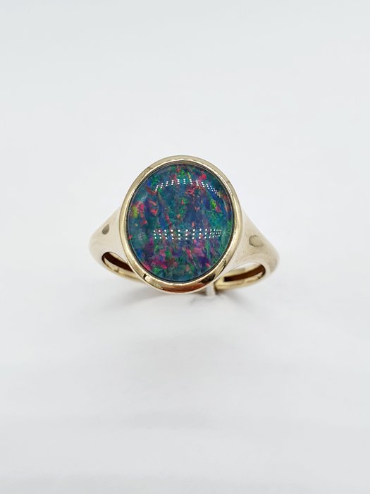Preview of the first image of 9 kt. Yellow gold - Ring Opal.