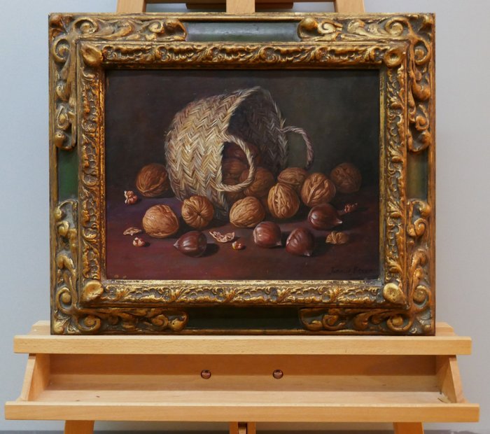 Image 2 of European School (XX) - Walnuts and Chestnuts Still life