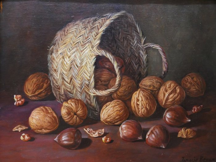 Preview of the first image of European School (XX) - Walnuts and Chestnuts Still life.