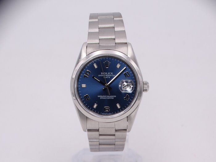 Preview of the first image of Rolex - Oyster Perpetual Date Blue - 15200 - Unisex - 2000-2010.