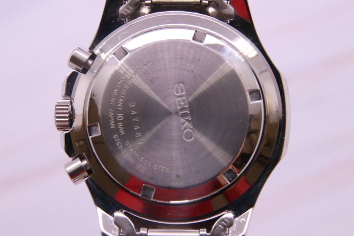 Seiko - Black Dial Chronograph 100M - 6T63-00G0 - Men - 2011-present |  auctionlab
