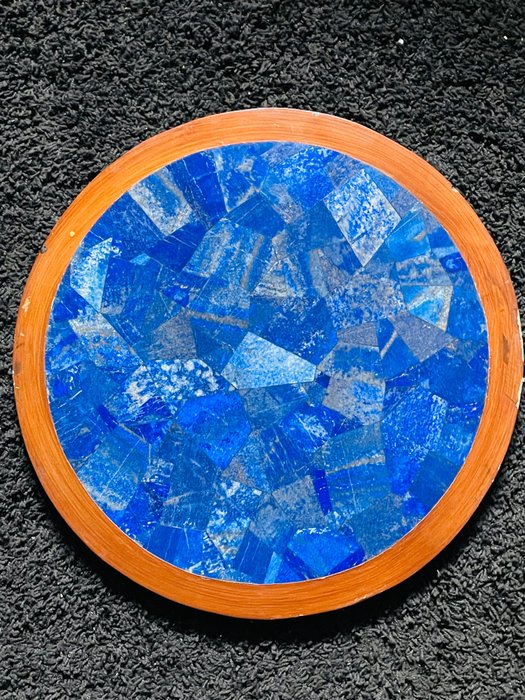 Preview of the first image of Coffee table, Coffee Table Top lapis lazuli 61cm x 61cm x2.5cm weight 7kg - Lapis Lazuli, Wood - Ea.