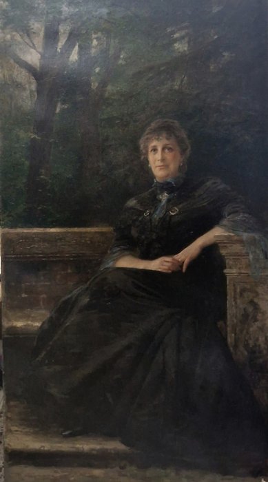 Image 2 of Paolo Gaidano (1861-1916) - Ritratto della Regina Margherita