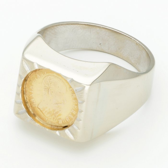 Preview of the first image of 18 kt. Bicolour, Gold - Ring.