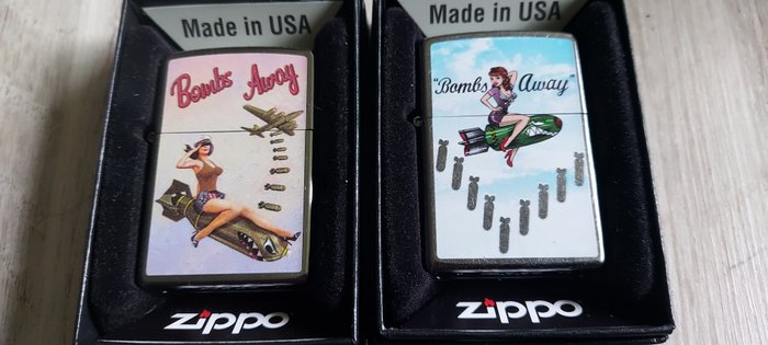 Zippo – Zippo 2022 set van 2 Pin Up Nose Art aanstekers – Aansteker