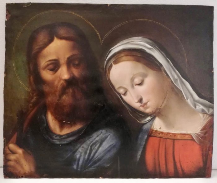 Image 3 of Italian School (XVIII) - Madonna with a Saint
