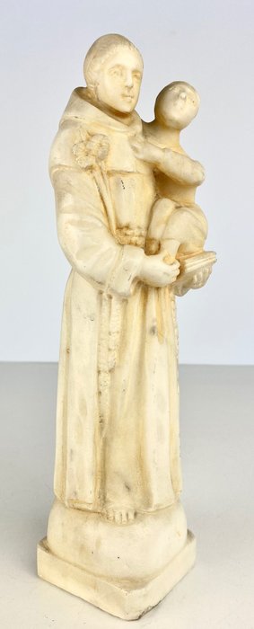Image 2 of Sculpture, Saint Joseph with the Christ Child - Marble - Late 19th century
