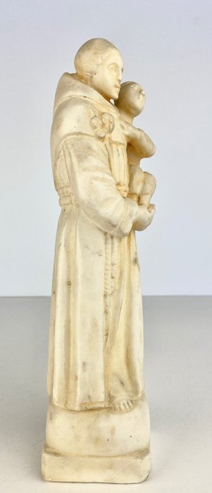 Image 3 of Sculpture, Saint Joseph with the Christ Child - Marble - Late 19th century