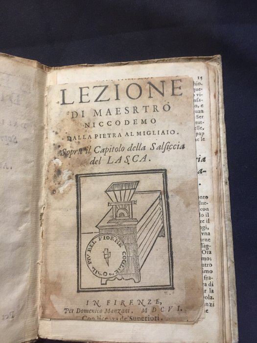 Image 2 of Grazzinii Antonfrancesco - Lezione di Maestro Niccodemo dalla Pietra al Migliaio - 1589/1606
