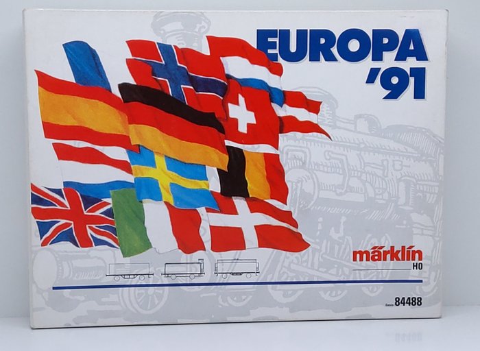 Preview of the first image of Märklin H0 - 84488-91702 - Freight wagon set - Car Set "Europe '91".