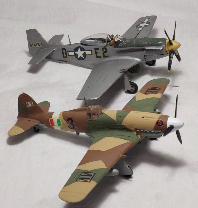 Image 2 of Special Hobby - airplane toy soldiers P-51 Mustang, Fiat G-55 per diorama - 1990-1999