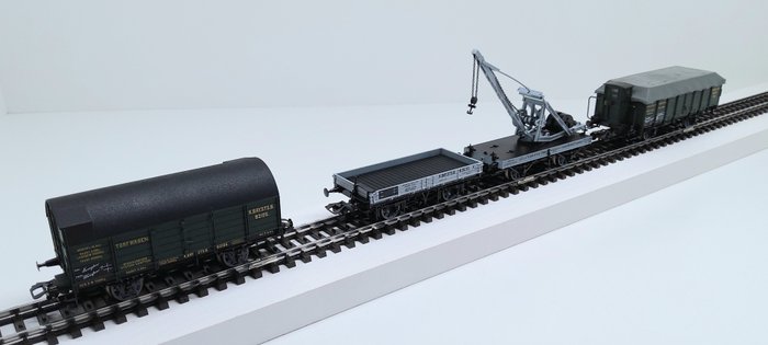 Preview of the first image of Märklin H0 - 4897 - Freight wagon set - Wagon-Set "Torf Transport" 1994 - K.Bay.Sts.B.