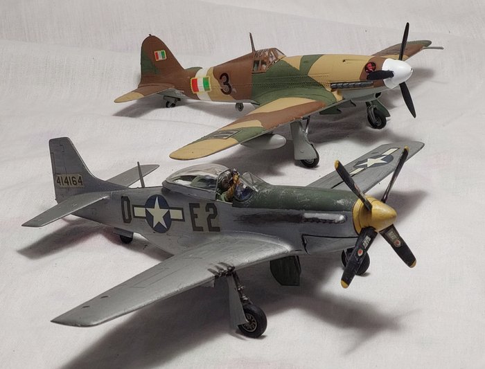 Preview of the first image of Special Hobby - airplane toy soldiers P-51 Mustang, Fiat G-55 per diorama - 1990-1999.