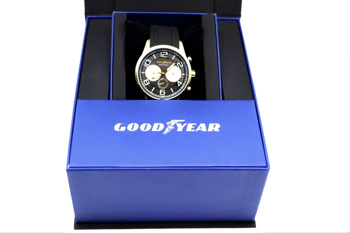 Image 3 of Watch/clock/stopwatch - Goodyear Cronógrafo Multifunción - Gold Sport Design - - Goodyear - After 2
