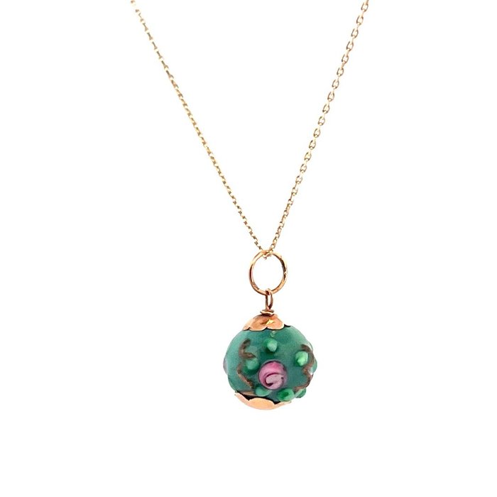 Image 2 of 14 kt. Gold - Necklace Turquoise