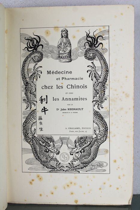 Image 2 of Dr Jules Regnault - Médecine Et Pharmacie Chez Les Chinois Et Chez Les Annamites - 1902