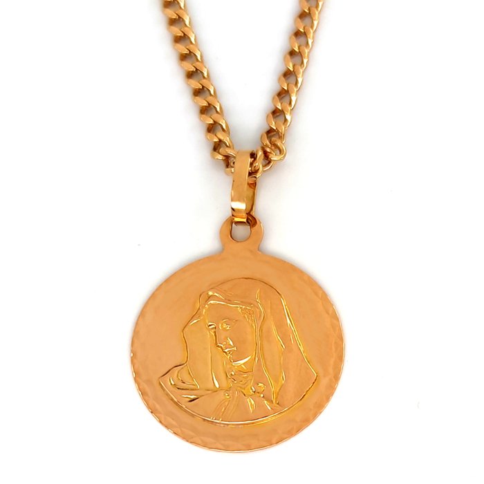 Image 2 of 18 kt. Yellow gold - Necklace with pendant