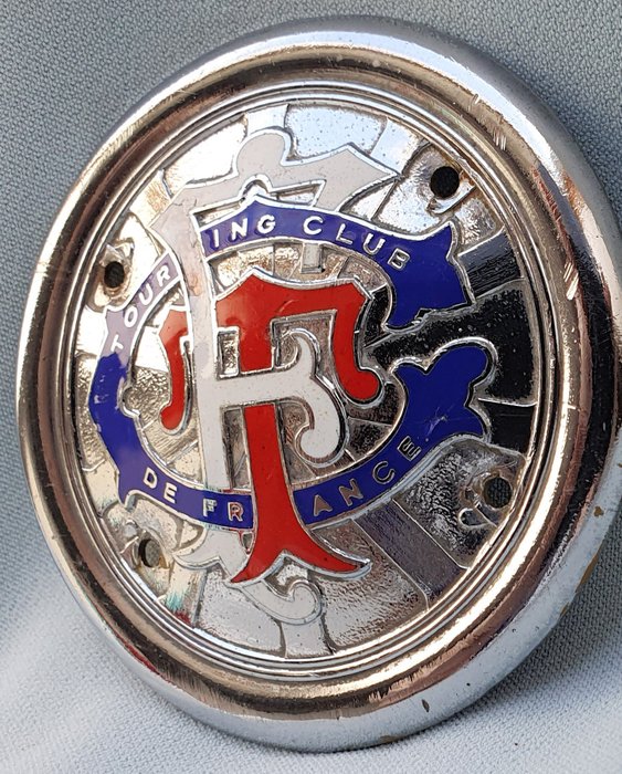 Image 2 of Emblem/mascot/badge - Touring Club de France - Grille Badge - TCF - geëmailleerd - 1950-1960