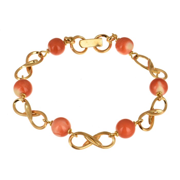 Preview of the first image of 18 kt. Gold - Bracelet - Corals.