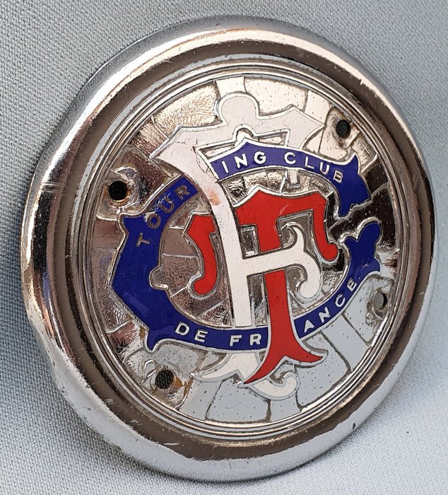 Image 3 of Emblem/mascot/badge - Touring Club de France - Grille Badge - TCF - geëmailleerd - 1950-1960
