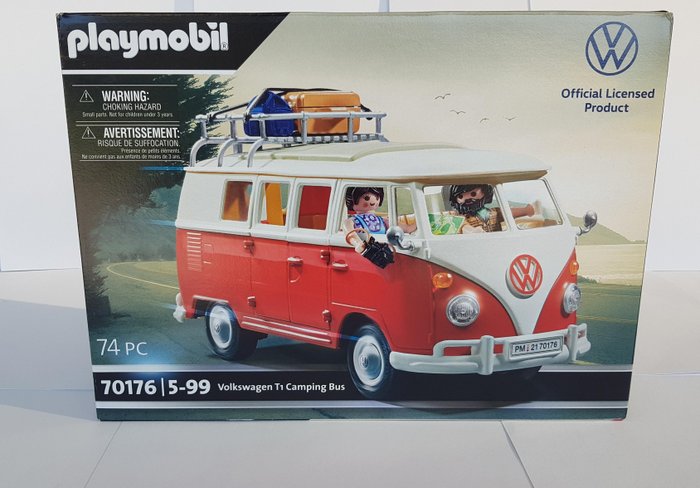 Preview of the first image of Playmobil - Licensed Product - 70176 - Car Volkswagen T1 Camping Bus - 2000-present - Belgium.