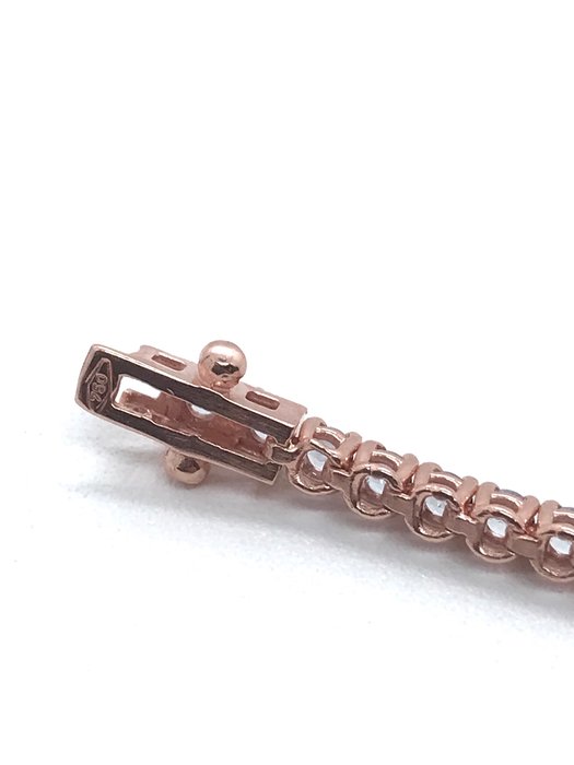 Image 2 of 18 kt. Pink gold - Bracelet - 2.22 ct Aquamarine