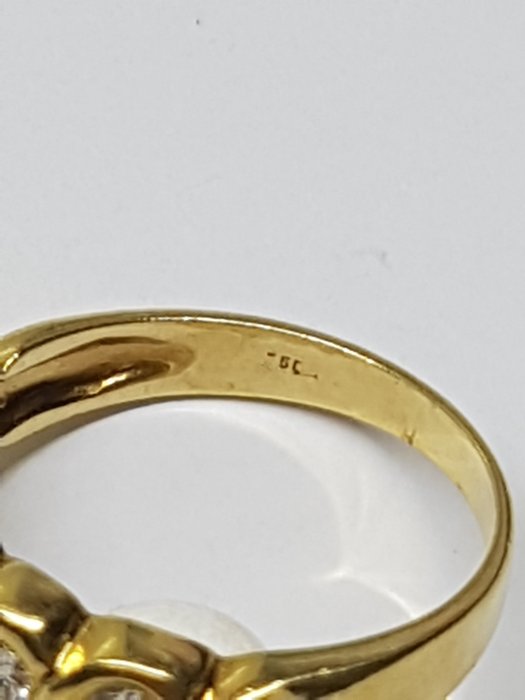 Image 3 of 18 kt. Yellow gold - Ring - 0.50 ct Diamond