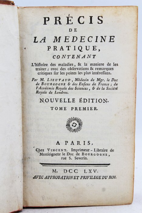 Image 3 of M. Lieutaud - Précis De La Médecine Pratique - 1765